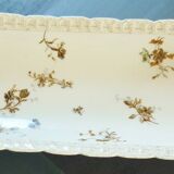 Long fish and meat dish, 19th century, Haviland Limoges porcelain, 66cm