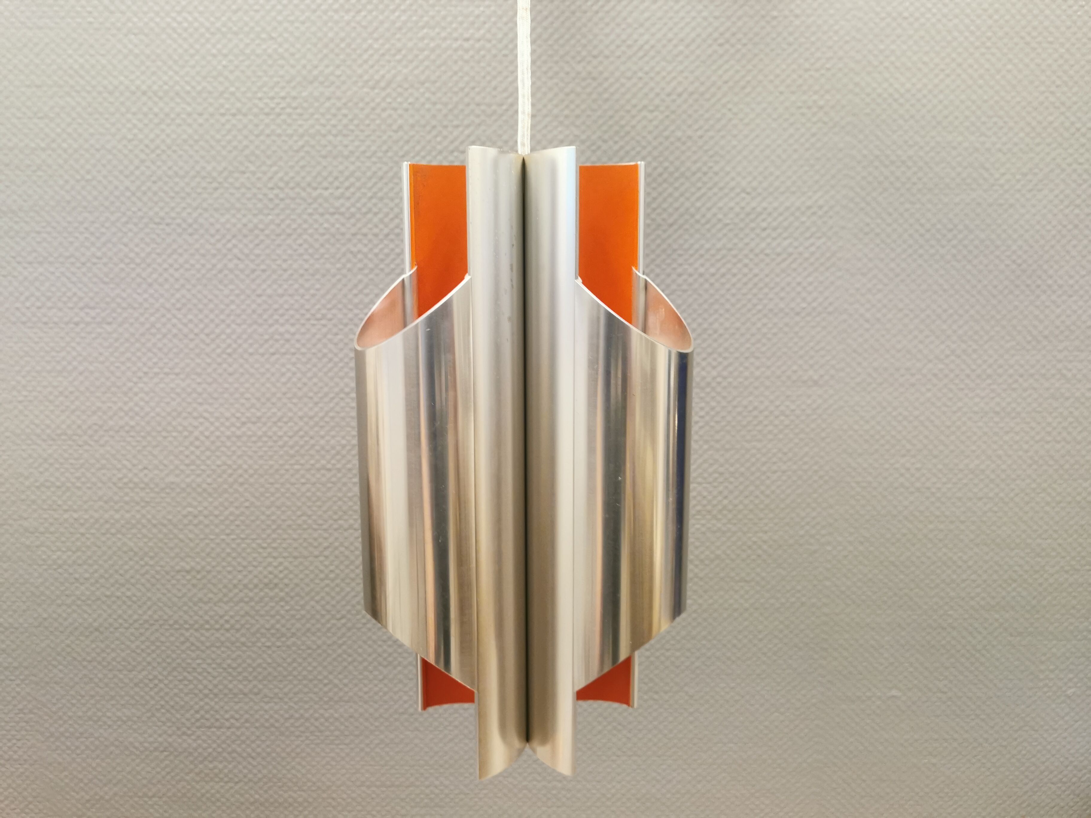 Danish vintage hanging lamp, model Pantre designed Bent Karlby for Lyfa in the 60s.