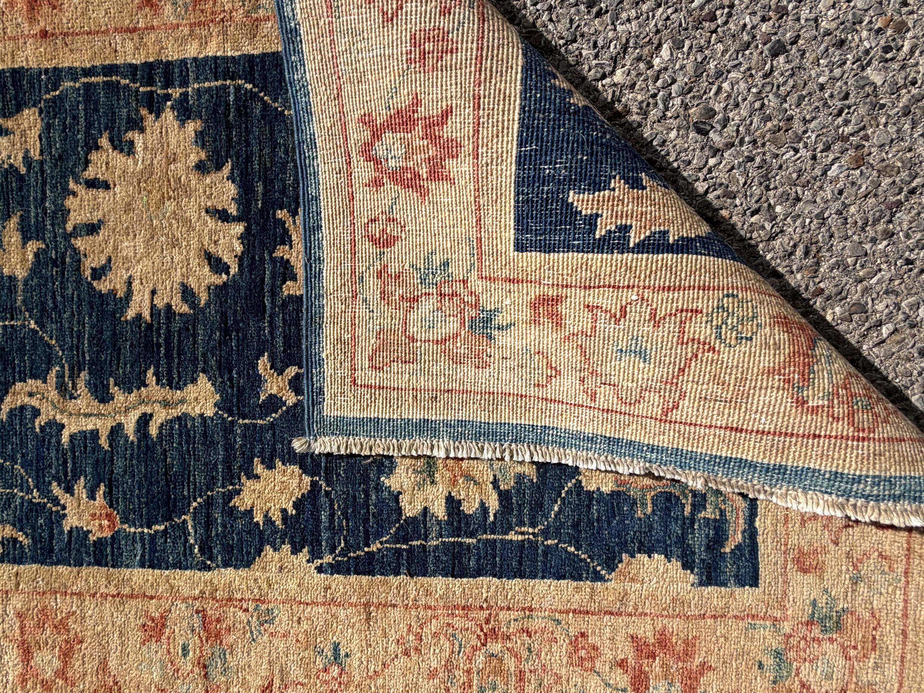 Afghan Chobi Ziegler hand-knotted rug: 200 x 75 cm - Made of wool