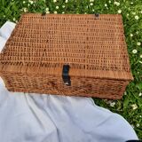 Vintage picnic basket
