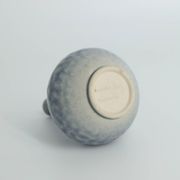Mid-century Scandinavian collector's vase in azure stoneware by Gunnar Borg for Höganäs.