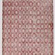7x11 Brick Red & Beige Persian Vintage Rug, Floral Bohemian Decor,207x333Cm