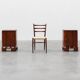 Pair of Art Deco Nightstands in Walnut, Italy 1920s