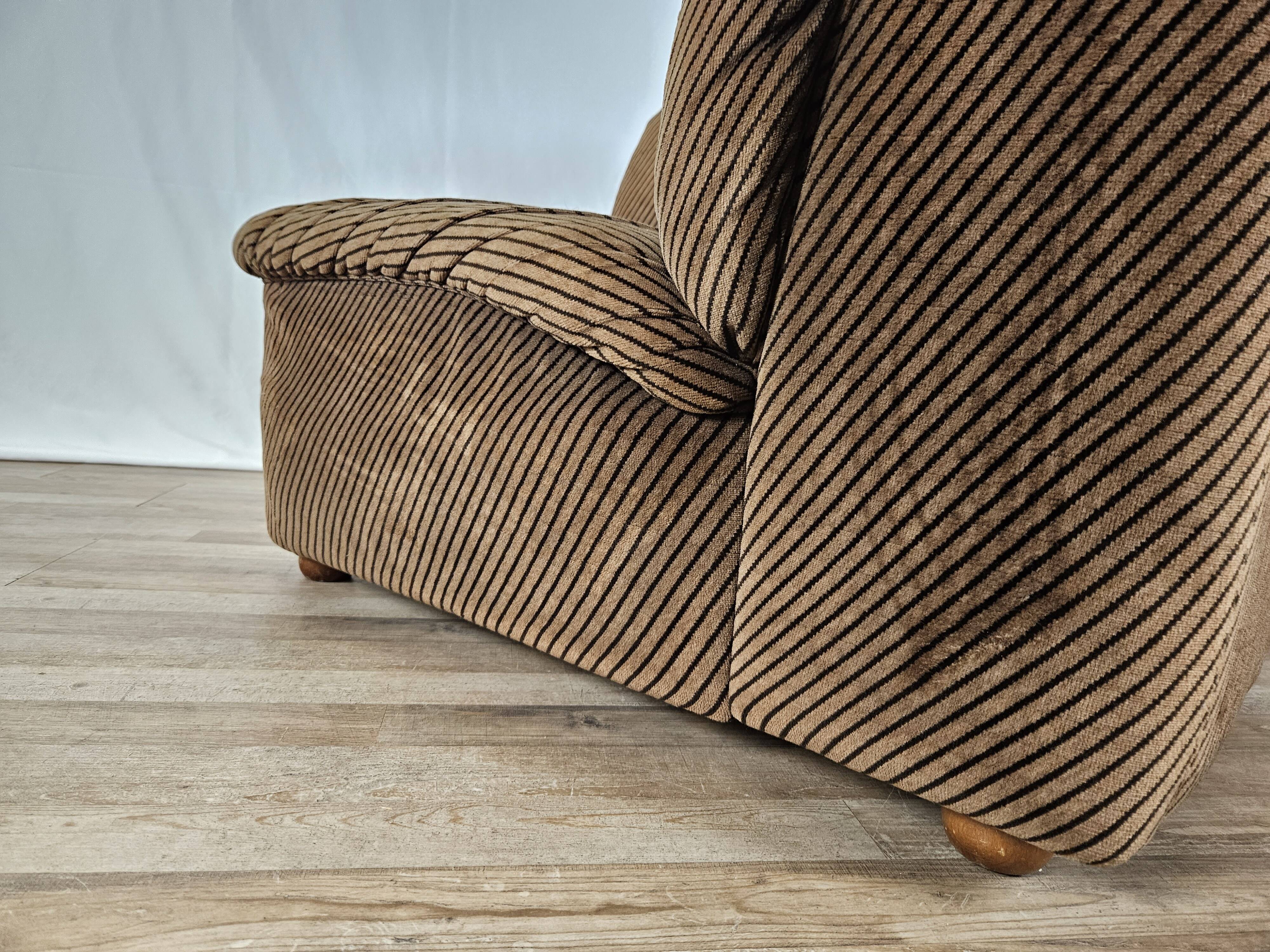 Five-seater corner modular sofa from 70s