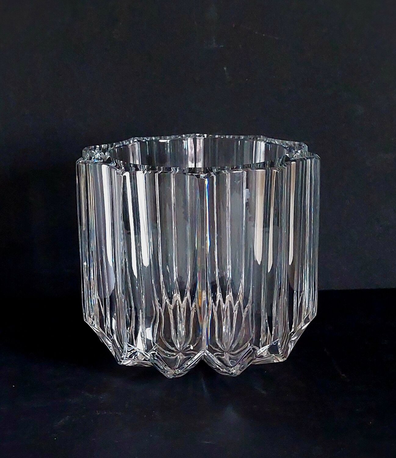 Art Deco crystal vase