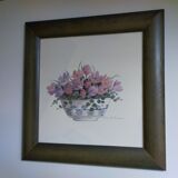 lithograph flowers by Rosalind Oesterle