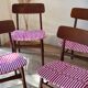 Set of 4 Scandinavian chairs "Willow" – Babel Brown Fabric