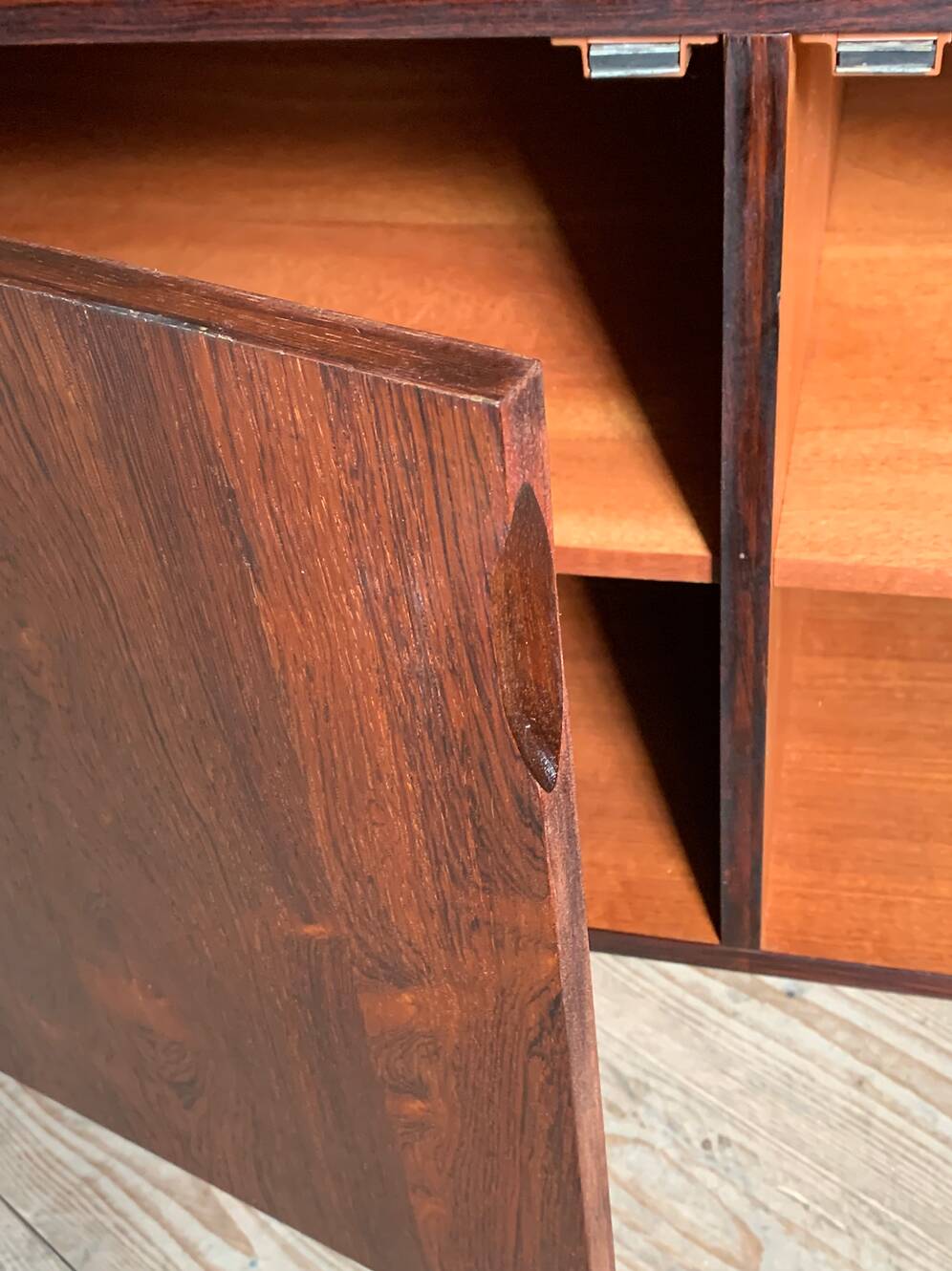 Vintage Scandinavian enfilade in Rio rosewood.