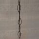 Suspension baladeuse en verre et métal doré - années 60/70