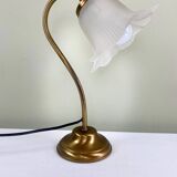 Brass tulip lamp