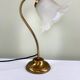 Lampe tulipe en laiton