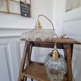 Balladeuse suspension opaline art deco