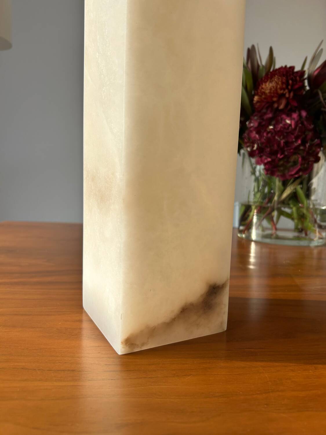 Large alabaster vase