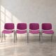 Set of 4 DSC 106 chairs by Castelli
