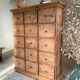 Commode de mercerie, meuble de métier vintage
