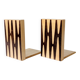 Pair of wooden bookends, Bauhaus style, 1950s