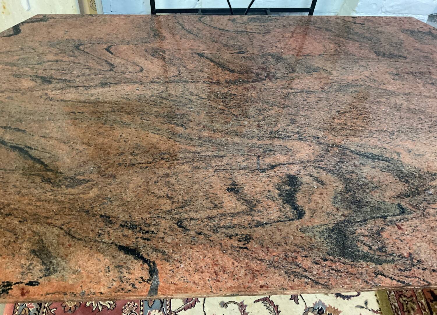 Vintage granite coffee table from the 80s