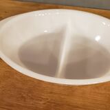 Lot de 3 plats vintage en pyrex fleurs vertes