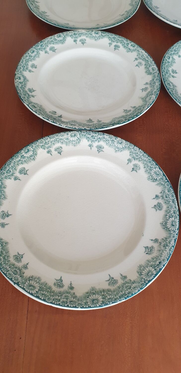 Six longwy chatenet model plates