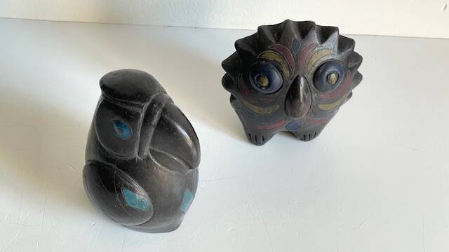 Oiseaux céramique artisanale vintage