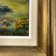 Hsp painting pastoral landscape post barbizon circa 1950 + signed frame