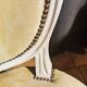 Set of two modern Louis XVI style medallion chairs