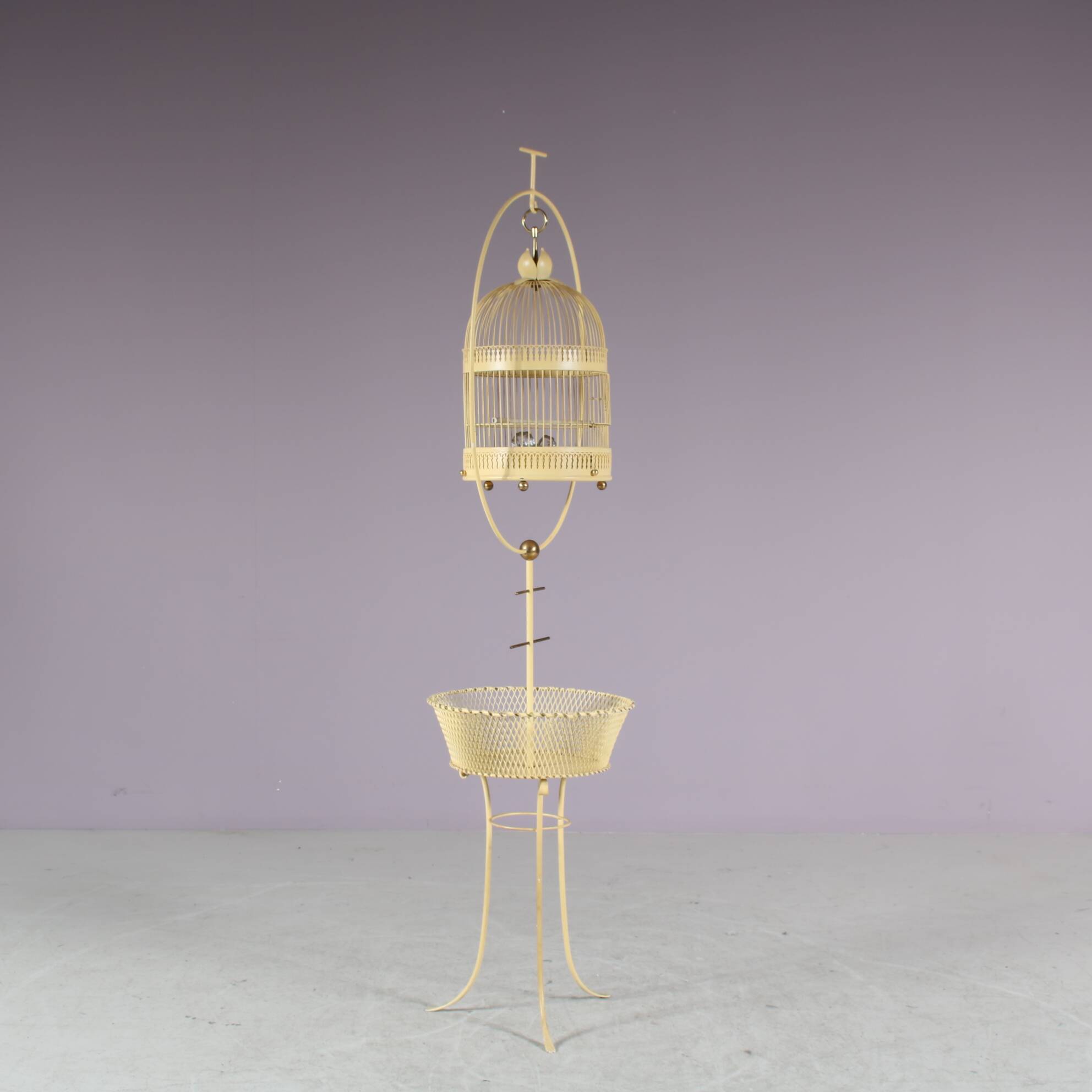 Cage à oiseaux, France années 1950