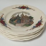 Assiettes à dessert Sarreguemines Obernai