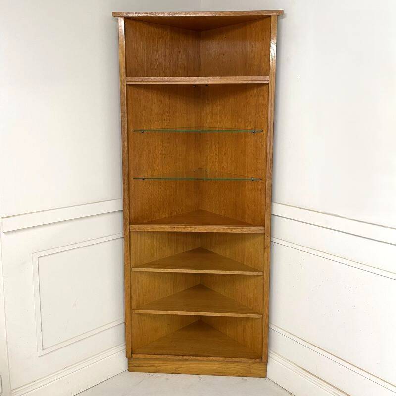 Vintage corner display bookshelf