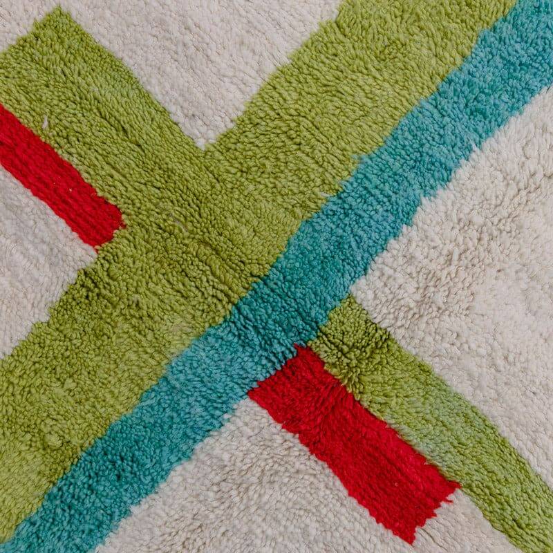 Tapis beni ouarine fait main traditionnel 250cmx150cm