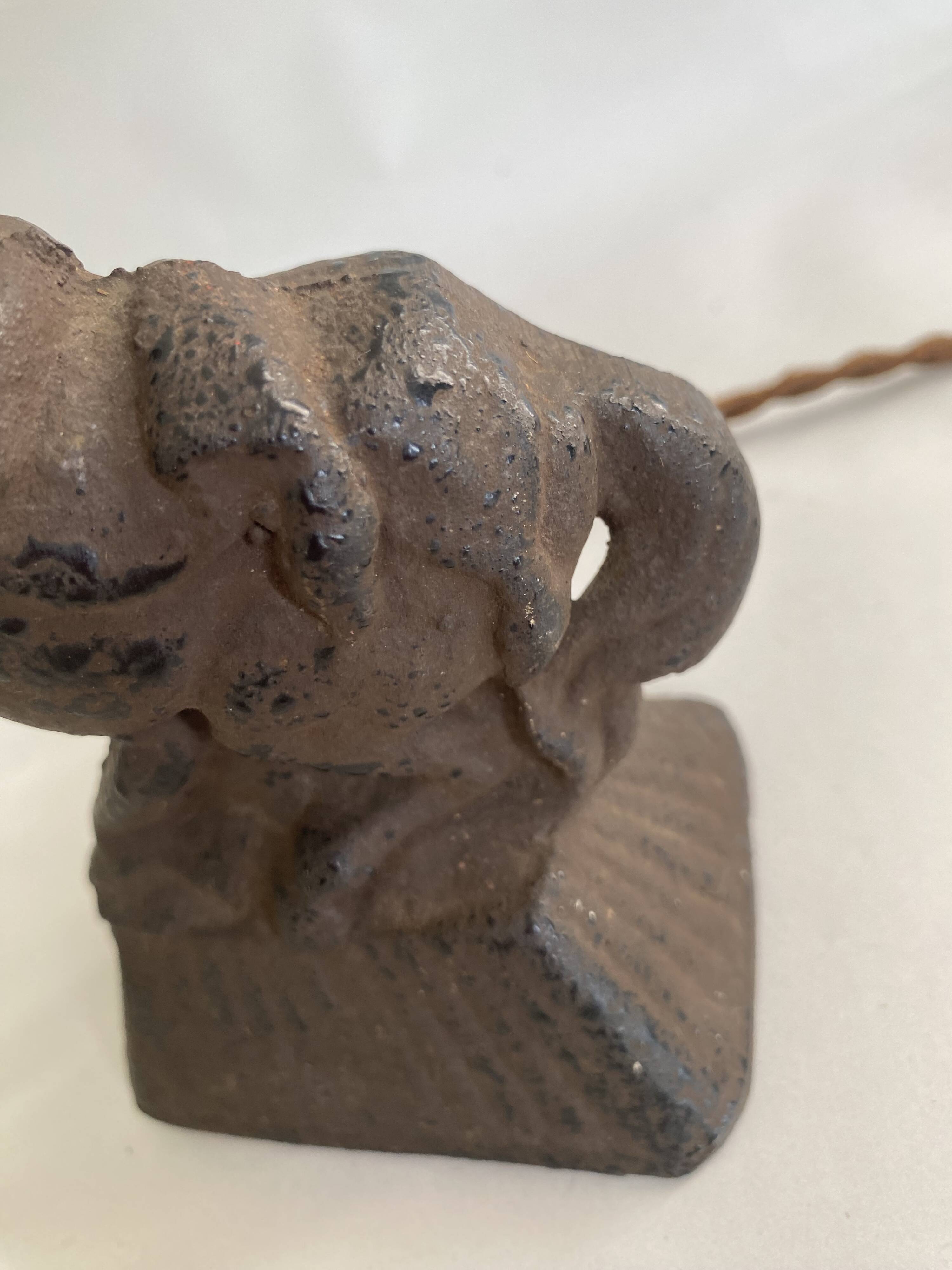 Metal lamp, fabric cable 2M, cotton shade