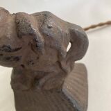 Metal lamp, fabric cable 2M, cotton shade