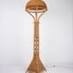 Large Italian wicker floor lamp, 1960s