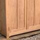 Parisian paneled cabinet in raw wood, 1940