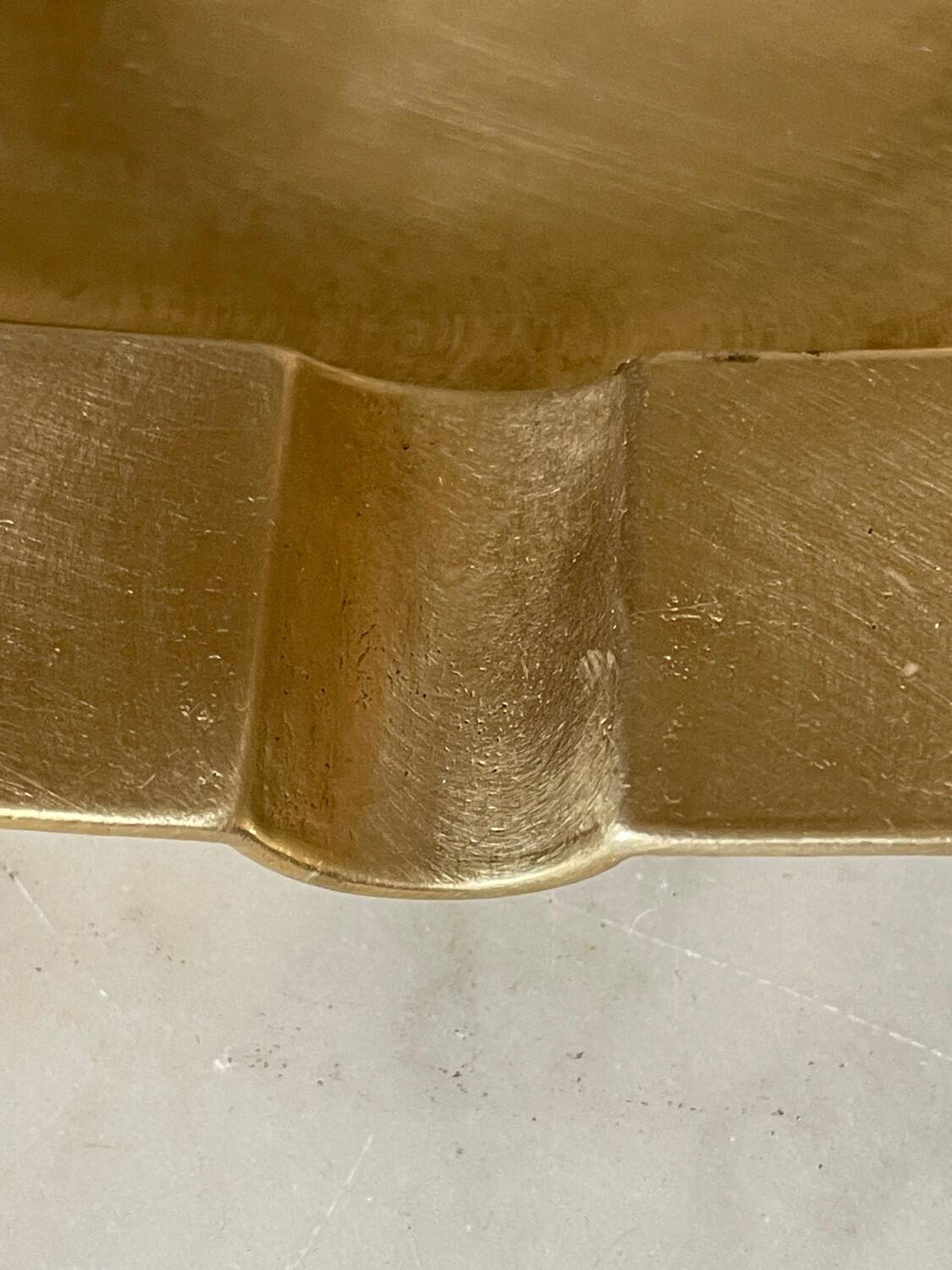 Cendrier carré en laiton vintage