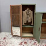 Asymmetrical wardrobe from the 1950s.