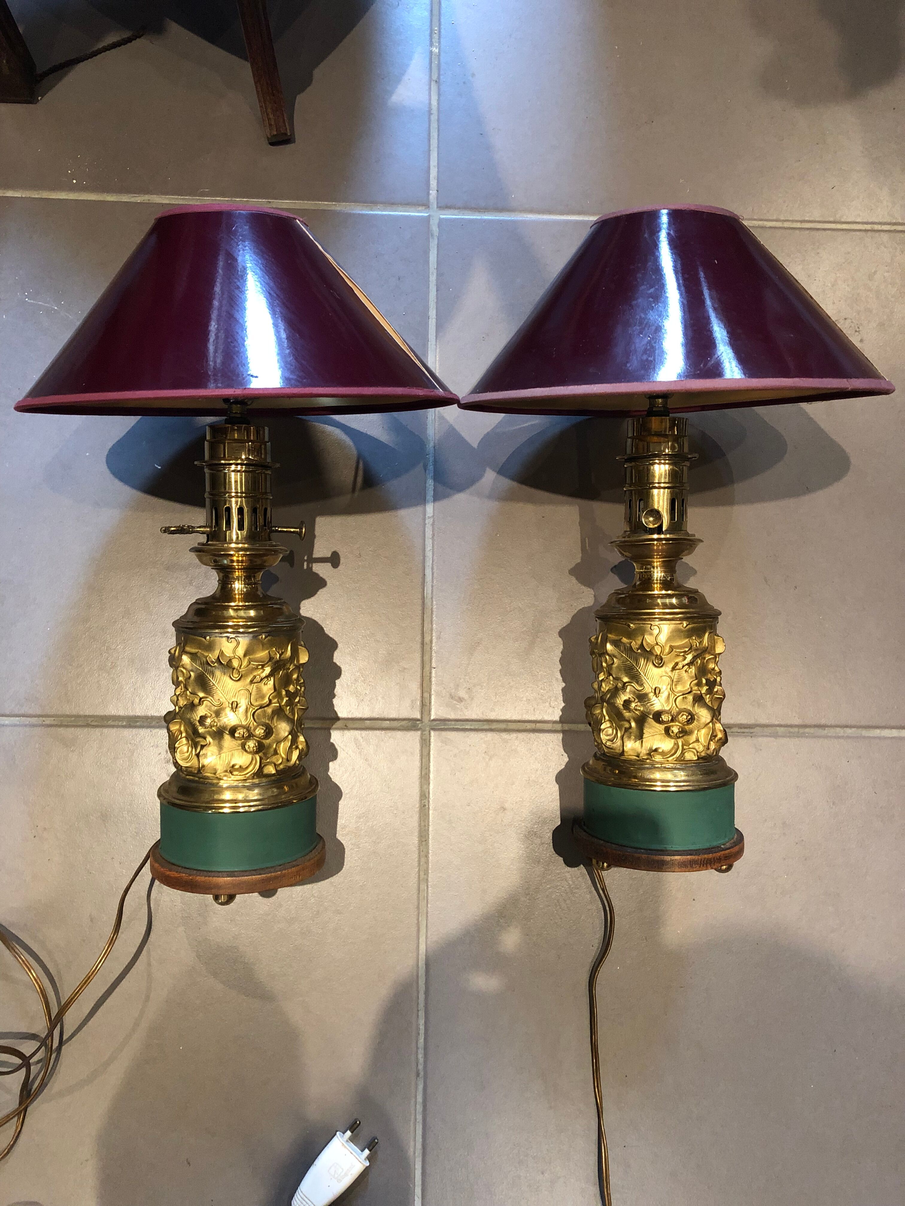Paire de lampe ancienne