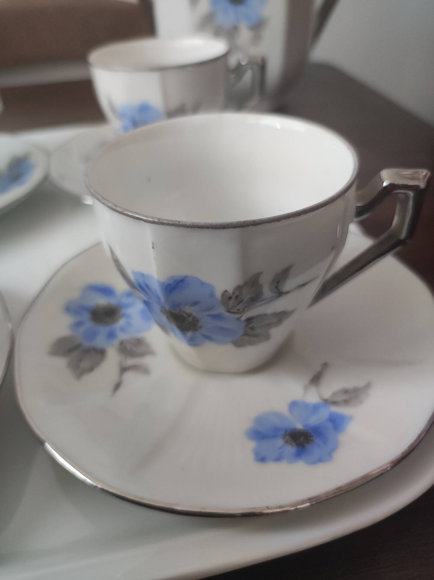 Limoges porcelain coffee service (Limousin porcelain P.L)