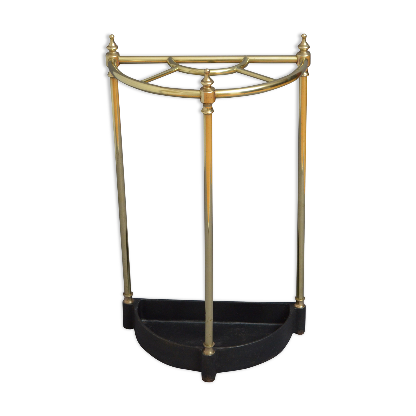 Victorian brass umbrella stand