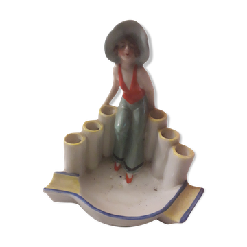 Advertising porcelain ashtray, seaside