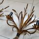 Pair of vintage Sheaves of wheat wall lights