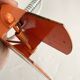 Delmas orange flexible clamp lamp, 1970s