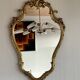 Miroir mural style baroque ancien moulures dorées