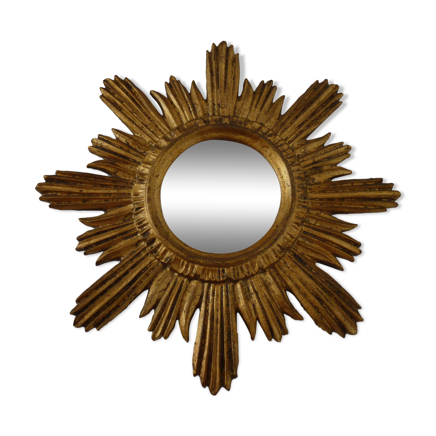 Mirror soleil golden wood 60/70