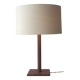 Jacques Adnet lamp in vintage 1950s saddle stitched leather