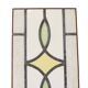 Art Deco Geometric Stained Glass Window 85x24cm