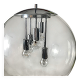 Lampe suspendue XL Spoutnik Big Ball Doria Leuchten, Allemagne Spaceage des années 1970