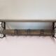 Coat rack with iron and wood hat rack