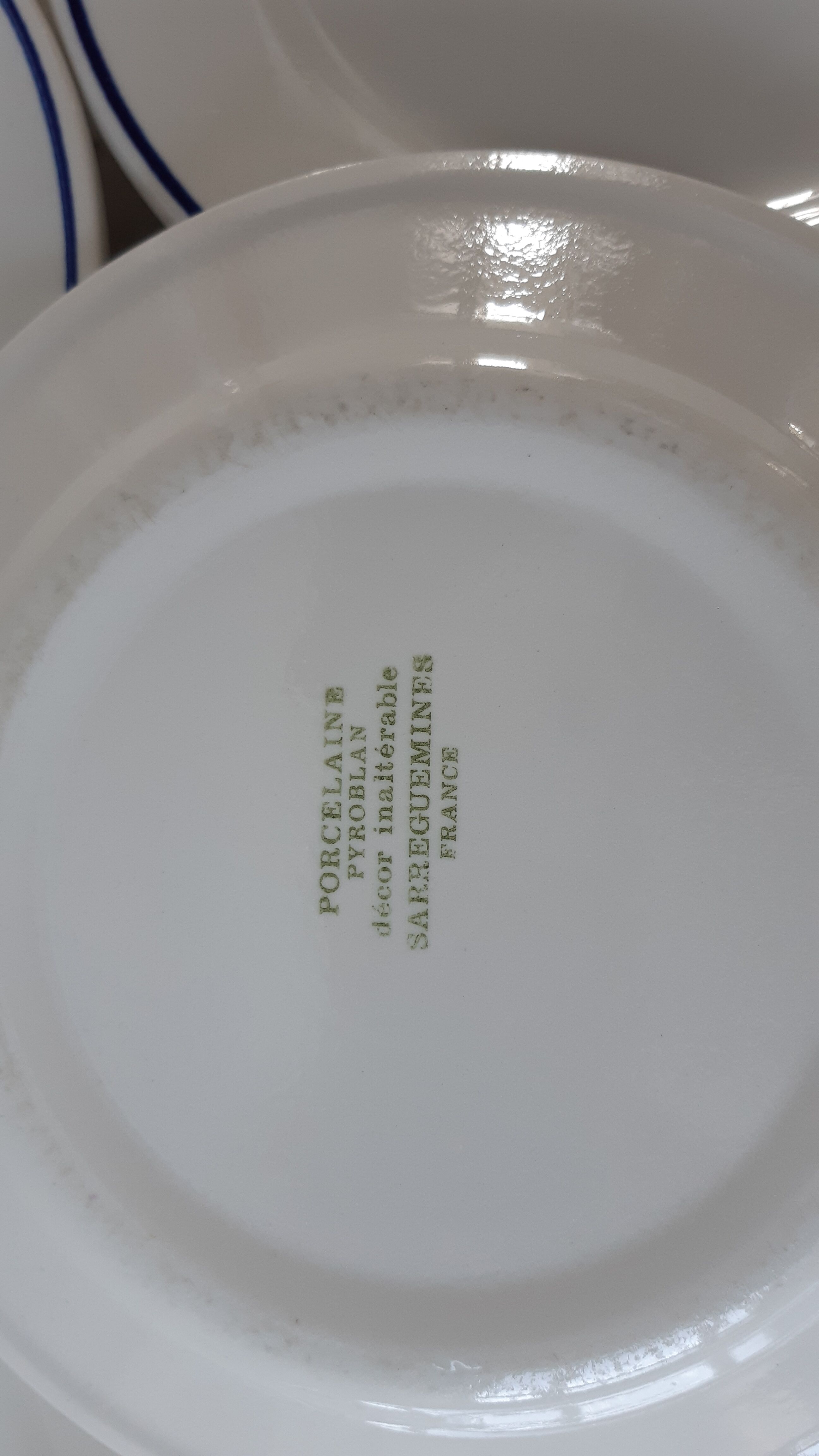 Set of 6 dessert plates Digoin Sarreguemines 60s