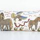 Vintage embroidered cushion cover 46x89 cm
